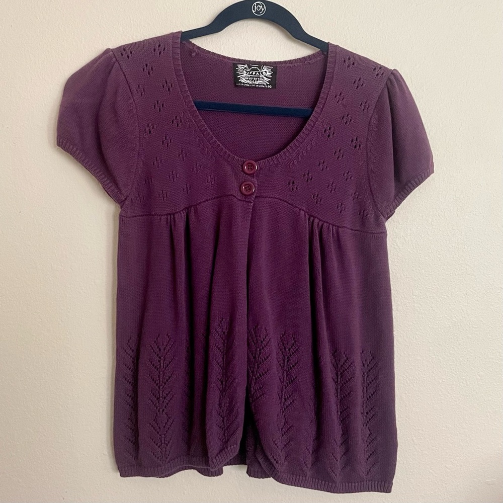 Vintage Buffalo David Bitton Cardigan Cape